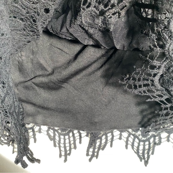 NWT Halo Black Flowing Top 3/4 Sleeve Size 1X‎ Goth Witchy Whimsical - Picture 4 of 10